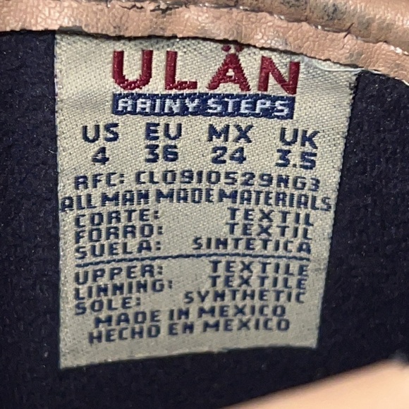 ULAN Riny Steps faux suede ankle boots round toe Sz 4 - Picture 7 of 10